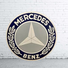 Mercedes Benz Pure  Porcelain Enamel Heavy Metal Sign 30 Inches Double Side