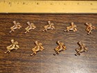 Lot Of 10 Cherub Sitting R France Vintage 60s Brass Stampings Findings Jewelry 