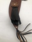 Vintage Machete Tooled  Sheath Leather Case W  Belt Loop Tassels 26    Honduras