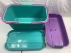 Eagle Craftstor Craft Sewing Tote Storage System Organizer Teal Pink Purple 