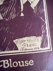  205 Folkwear Victorian Gibson Girl Blouse Sewing Pattern  1978  Uncut Complete