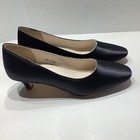 Benjamin Walk Dyeables Women s Satin Kitten Heel Black Pumps Size 6 5m  New