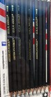 Set Of 3 10-count Usa Gold Premium Wood  2 Pencils Pre-sharpened New Black