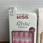 Kiss Salon Acrylic False Nails  Short Variety Sf003  Ksan01  Snf03 Lot Of 3 New