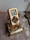 Vintage Brass Domino Flip Number Desk Calendar Month Day Made In Japan 