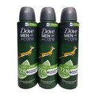Dove Deodorant Spray 150ml     Pack Of 3    lime And Sage Scent  Free Shipping 
