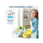 Easy dispensing Soap Dispenser  13oz  Kitchen Sink With Sponge   Caddy