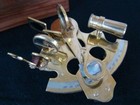 Nautical Sextant Astrolabe New 4  Brass Sextant With Wooden Box Replica Gift