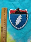 Grateful Dead Lightning Bolt Black Cat 3 X 2 5 Inch Iron On Patch