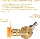 Pressure Washer Pivoting Coupler  1 4    Quick Connect Gutter Cleaner    