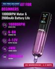 Neebol 1600mah Wireless Tattoo Gun Kit  Complete Tattoo Kit For Beginners