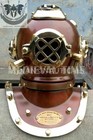 Brass Antique Style Brass Scuba Deep Mark V Us Navy Divers Diving Helmet Gift