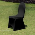 50 Pc Black Spandex Banquet Chair Covers Wedding Reception Ec