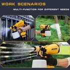Cordless Paint Sprayer Compatible With Dewalt 20v Battery  Brushless Motor Hvlp