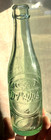 Nice Aqua Colored Dr Pepper Soda Bottle 10 2 4 Clock 1950 s Era Clean L  k