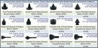 160 Pcs Black Automotive Rubber Bumper Assortment  Stop 