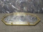 Vtg  Mirror Vanity Tray Perfume  8 Sided Gold Filigree Hollywood Regency 13   x9   