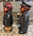 Vtg Nautical Resin Figurine Lot 2 Sea Captain Sailor Beer   Peg Leg Pirate 11 