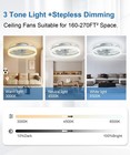 Low Profile Ceiling Fans With Lights And Remote flush Mount Foldable Fandelier
