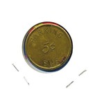 Santa Rosa  California Downtown 5c Parking Lot And Bus Token Coin