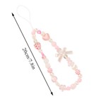 Strawberry Love Beaded Mobile Phone Chain Mobile Accessories Cute Girl Heart   