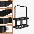 2pc 5 28 Gallons  20l Jerry Can Holder Kits Bracket Mount Gas Rack Oil Tank Fuel