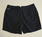 Columbia Shorts Chinos Outdoor Casual Black Cotton Womens Size 10 6  Length 