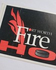 Vintage 1990 s Fort Worth Fire It s Hot Chl Hockey Bumper Sticker Defunct Team