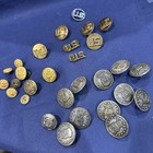 Lot Of  29  Military Buttons   Pins Air Force 11  9 Seal castle  7-us  Crest
