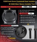 1338 Front Cover Crankshaft Seal Installer  5046 Wear Sleeve Installer Tool Kit 
