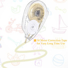 10 Pack Beige Correction Tape Cream White Yellow Color Corrective Tape Eraser 10