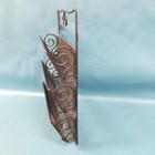 New modern Era 10x14  Black Steel Mesh   Scroll Wall Hang Organizer 3-pocket