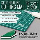 18  X 24  Green black Self Healing 5-ply Double Sided Pvc Cutting Mat - 2 Pack