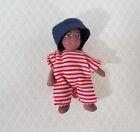 Dollhouse Baby Doll Black Brown Boy Porcelain Moveable 1 12 Scale Miniature