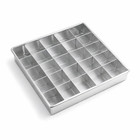 25 Grid Brownie Divider Pan 8x8 Inch Aluminum Baking Tray Removable Cutter Mold