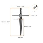 2 Pcs Tapered Hand Reamer Set 1 8 -1 2  3 16 -5 8  T Handle 6 Flutes