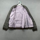 Marvel Avengers Black Panther Boys Bomber Jacket Gray Purple Graphic Size L