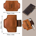 Personalized Leather Magnetic Bookmarks With Pen Holder