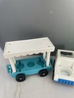 Vintage Fisher Price Little People Lot Mail Truck Taxi Bundle Of 4 Cars