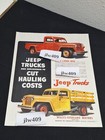 4 Vintage 1948 Willys Jeep Truck Ads Original Print Ad Literature