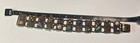 Vintage Un-signed Selro Selini Chunky Multi-stone Panel Bracelet
