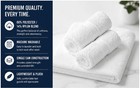 24x48 Ringspun Bath Towel White Commercial Hotel Spa Gym Cotton Blend