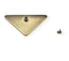Prada 13zs 14zs Black Gold Replacement Side Icon Logo With Screw Single