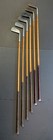  6  Wright   Ditson Antique Wood Shaft Golf Clubs Berwyck Mashie  Record Usa
