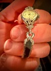 Ladies Vintage Gruen Precision 10k White Gold Watch With Diamonds