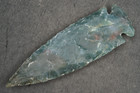 Nice Green 4 4  Flint Spearhead Point Knife Blade Tool Arrowhead I-623