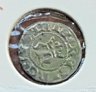 Hungary  Queen Maria 1382-1385 Silver Denar Coin With Anjou Cross