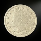 1911 P Philadelphia Liberty V Nickel G vg 