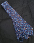 J crew Silk Neck Tie Floral Blue Brown White Ludlow 3  Slim Classic Flowers Nwt