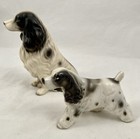 Cocker Spaniel And Springer Spaniel Pair Porcelain Figurines Psm Japan